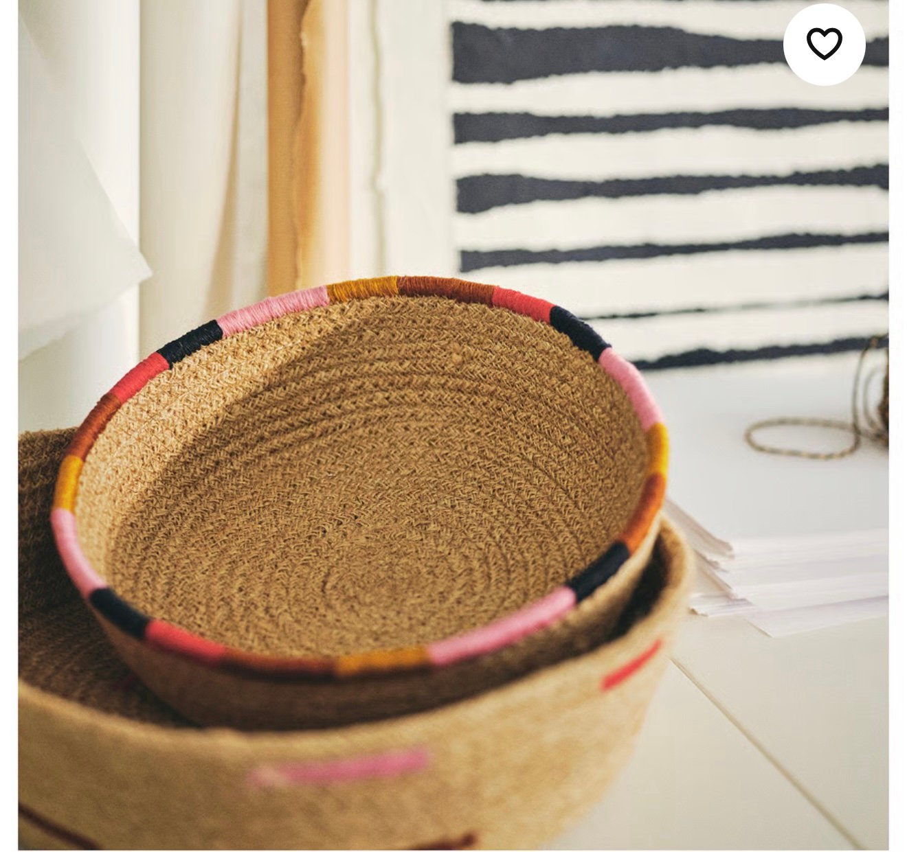 ✨MÄVINN
Basket, jute, 22 cm
