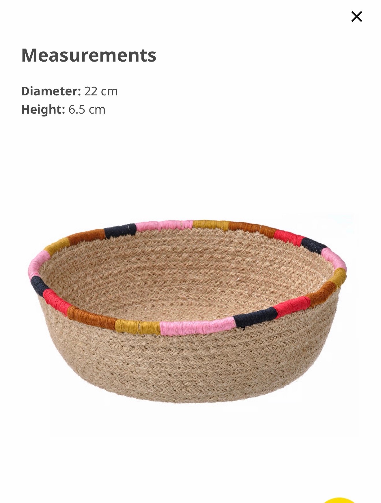 ✨MÄVINN
Basket, jute, 22 cm - Image 6