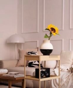 Alternative view of ✨GLANSGRAN
Vase, beige/black, 23 cm
