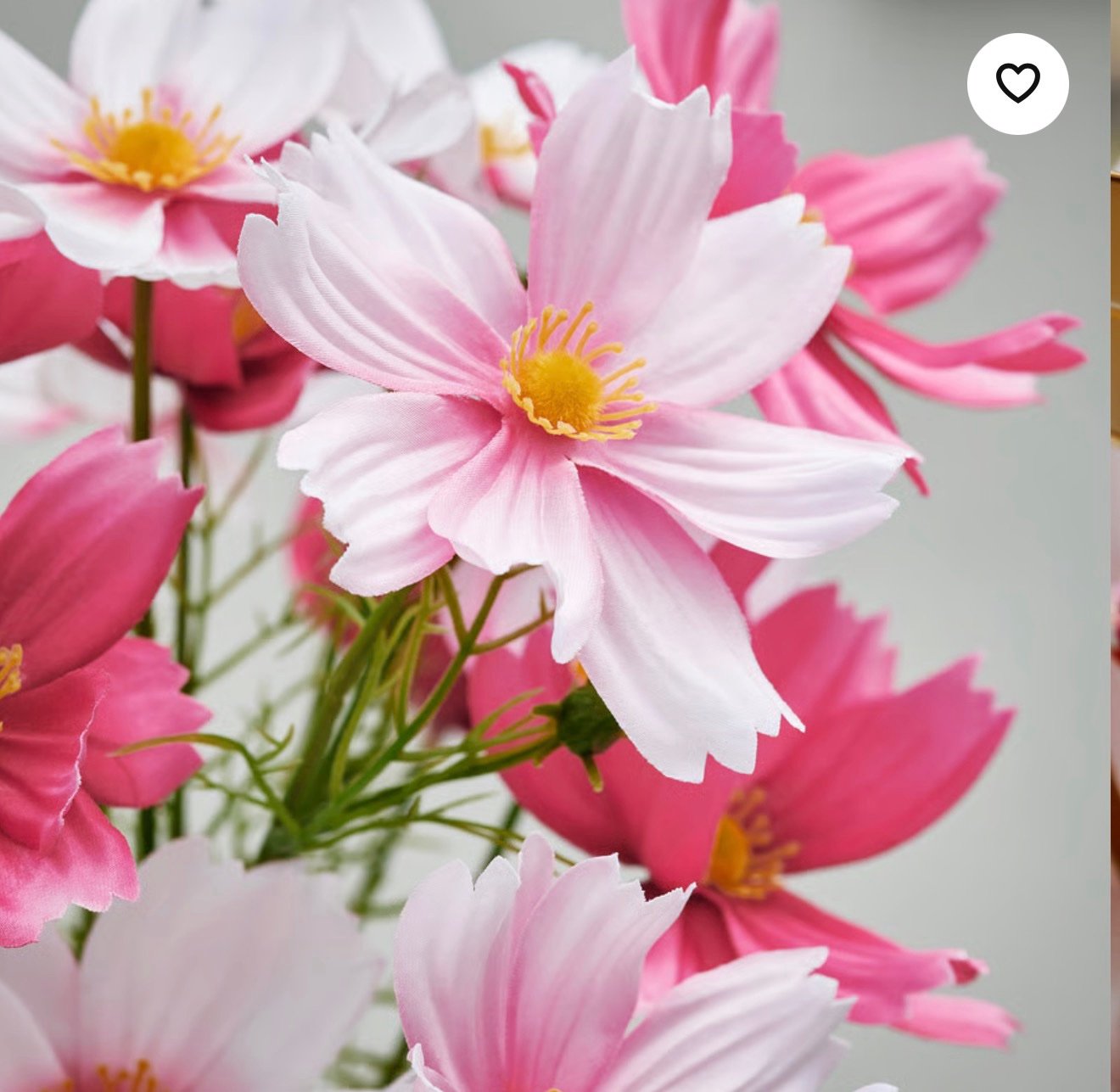 ✨SMYCKA
Artificial bouquet, in/outdoor/cosmos pink, 50 cm - Image 3