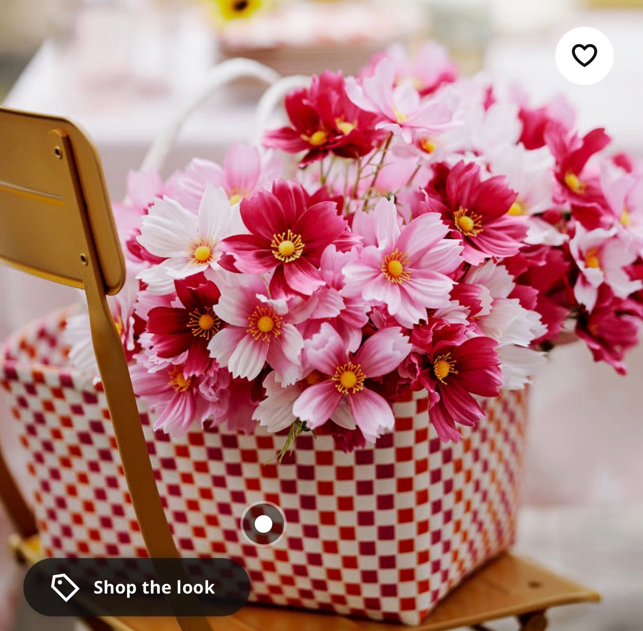 ✨SMYCKA
Artificial bouquet, in/outdoor/cosmos pink, 50 cm