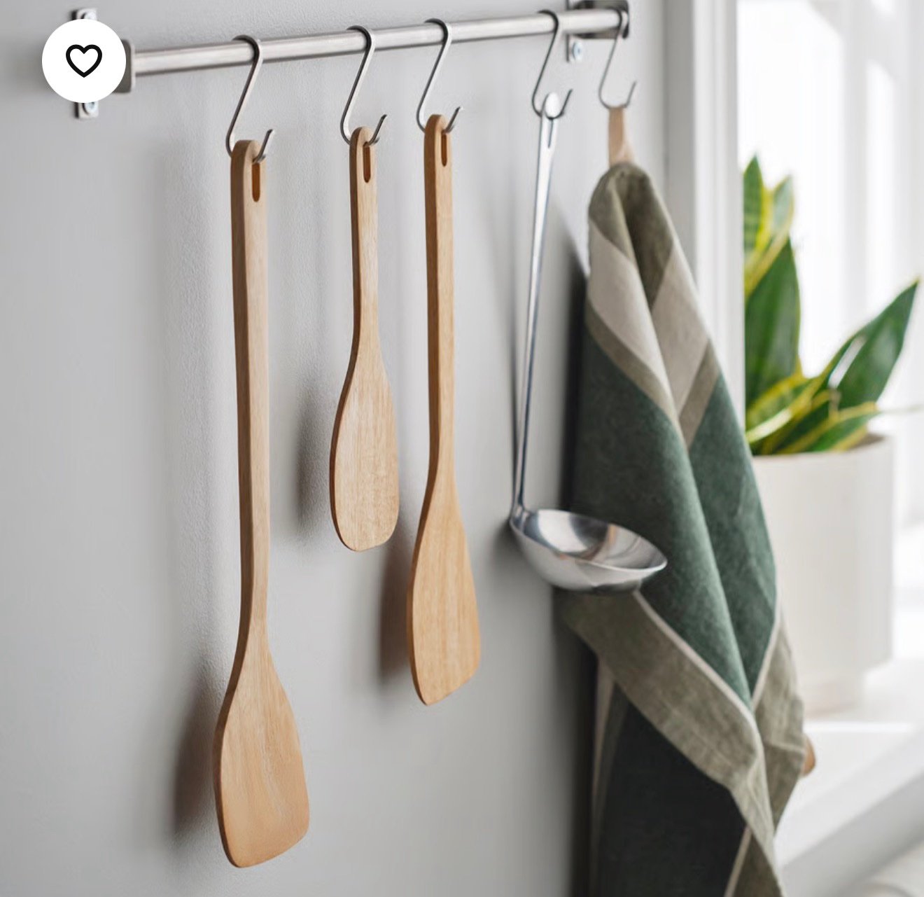 ✨MAJFISK
-3 piece kitchen utensil set, acacia - Image 5