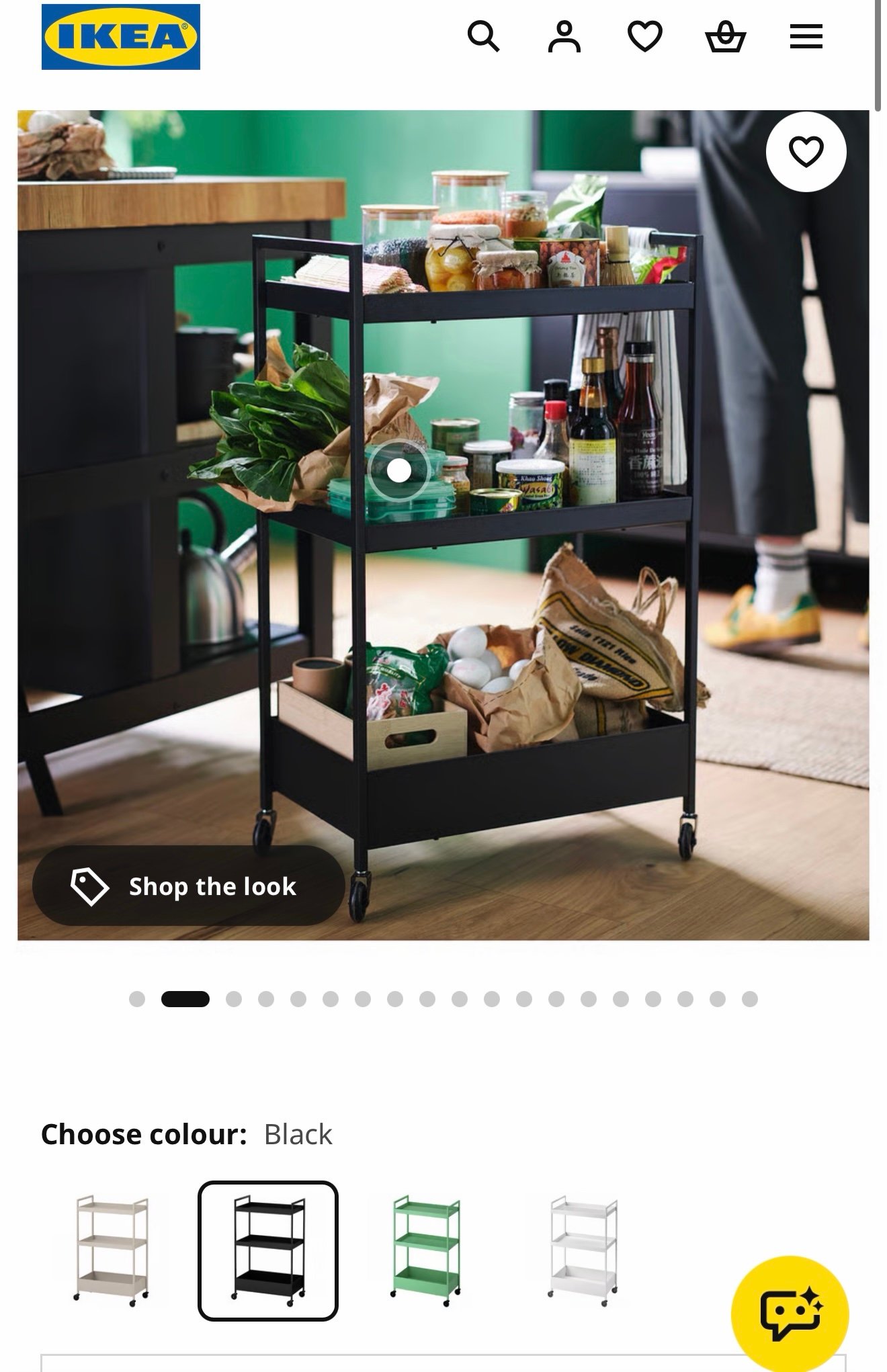 ✨NISSAFORS
Trolley, black, 50.5x30x83 cm - Image 16
