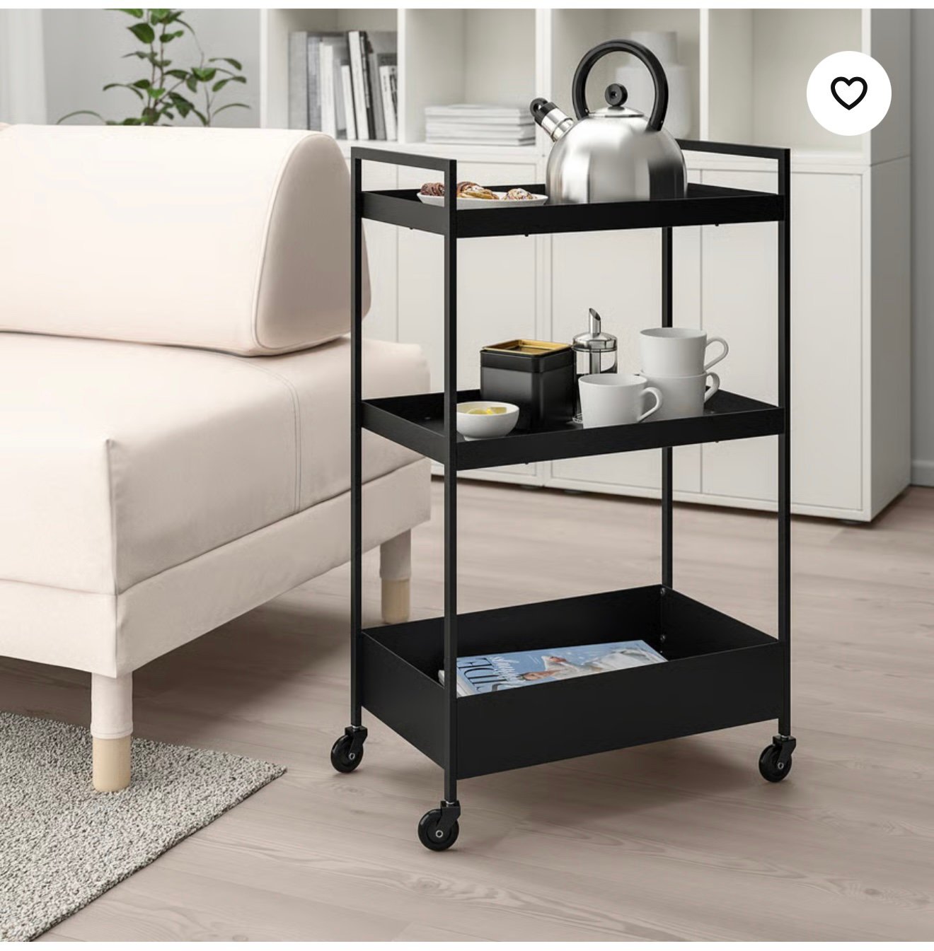 ✨NISSAFORS
Trolley, black, 50.5x30x83 cm - Image 13