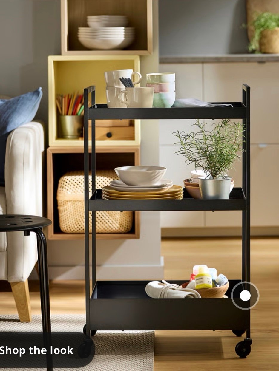 ✨NISSAFORS
Trolley, black, 50.5x30x83 cm - Image 11