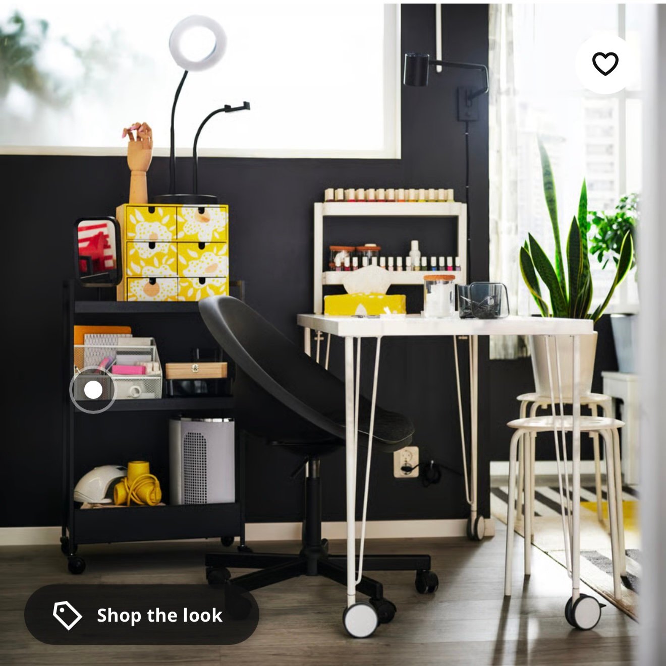✨NISSAFORS
Trolley, black, 50.5x30x83 cm - Image 2