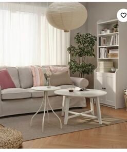 ✨TÅNEBRO
Side table, in/outdoor/light grey-beige, 46 cm