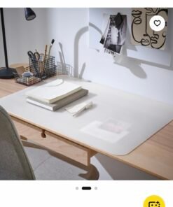 ✨PLÖJA
Desk pad, white/transparent, 65x45 cm