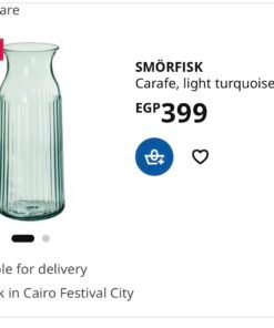 Alternative view of SMÖRFISK
Carafe, light turquoise, 1.0 l