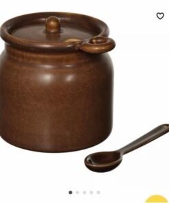 ✨KÖSSEBÄR
Jar with spoon, brown, 0.31 - Image 4