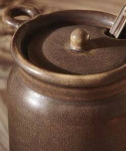 Alternative view of ✨KÖSSEBÄR
Jar with spoon, brown, 0.31