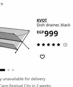 Alternative view of ✨KVOT Dish drainer, black