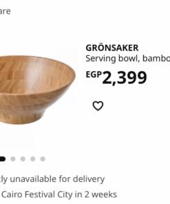 ✨GRÖNSAKER
Serving bowl, bamboo, 28 cm - Image 4